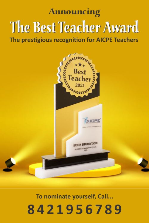 AICPE BEST TEACHER 2021